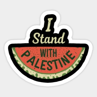 I stand with palestine Sticker